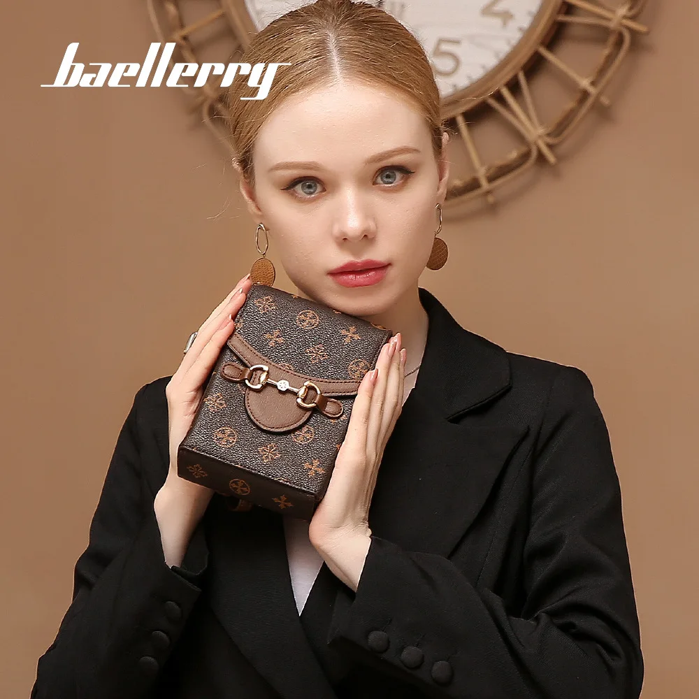 

Baellerry new fashion multifunctional zipper phone bag vertical crossbody shoulder bag fashion clutch bag short wallet