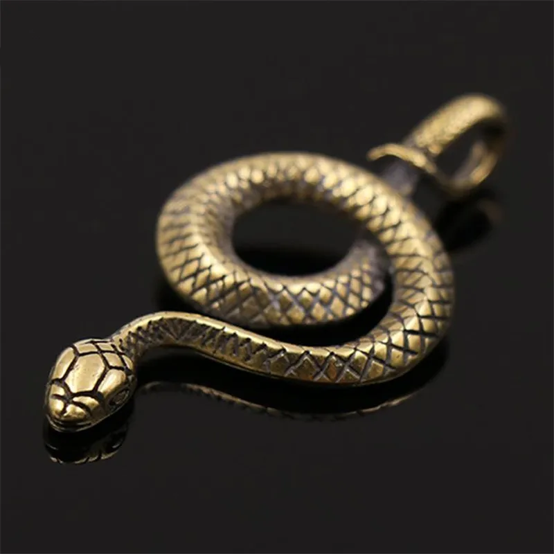 

Casting Metal Snake Ornaments Gifts 3D Figurine Mini Animal Collect Home Office Room Desktop Decoration Sculpture