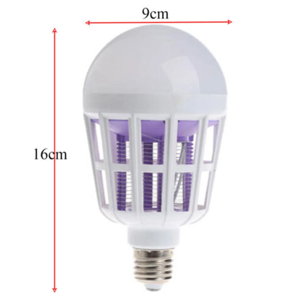 Лампа убийца комаров E27 Светодиодный светильник для дома ловушки насекомых