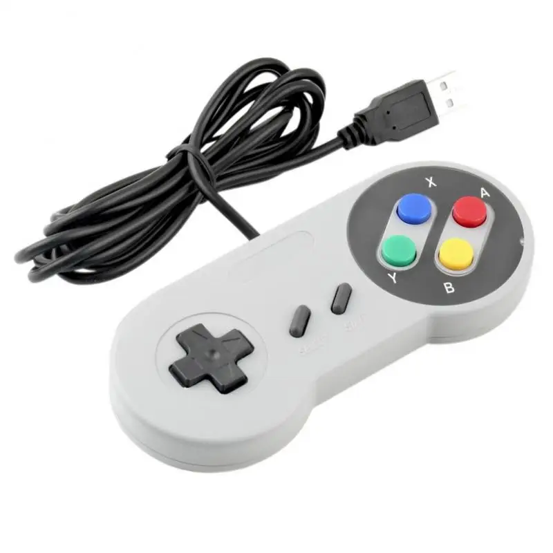 1 шт. проводной Супер USB контроллер геймпад джойстики Ретро Классический Snes Usb ПК