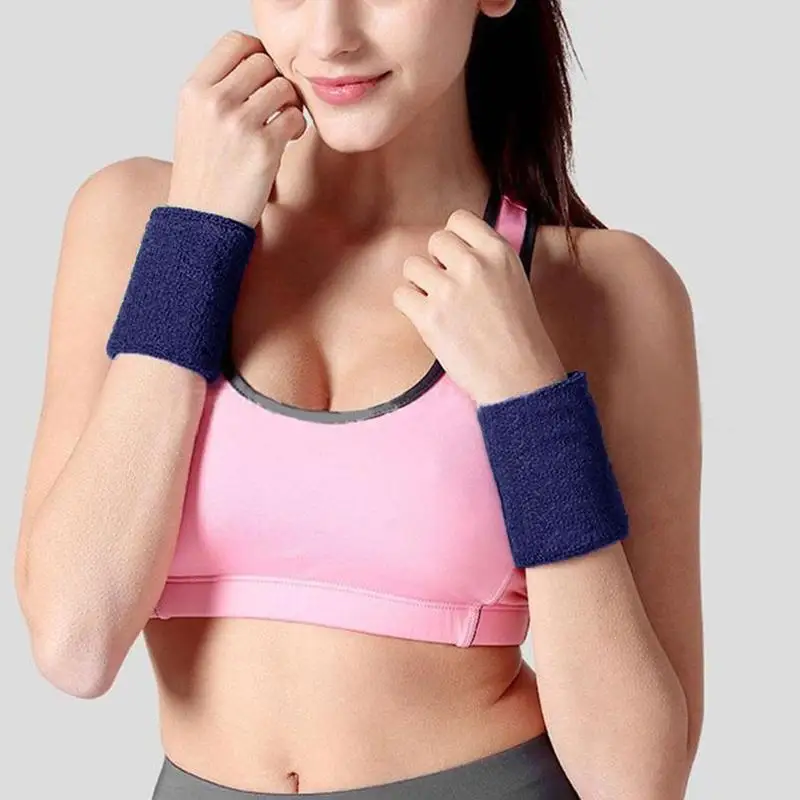 Спортивный костюм для девочек из хлопка Полотенца Sweatband браслет на запястье