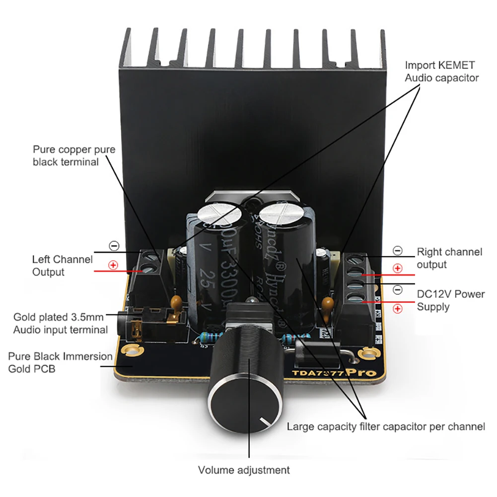 Модуль стерео усилителя звука 30 Вт двухканальная мини-Плата сделай сам печатная