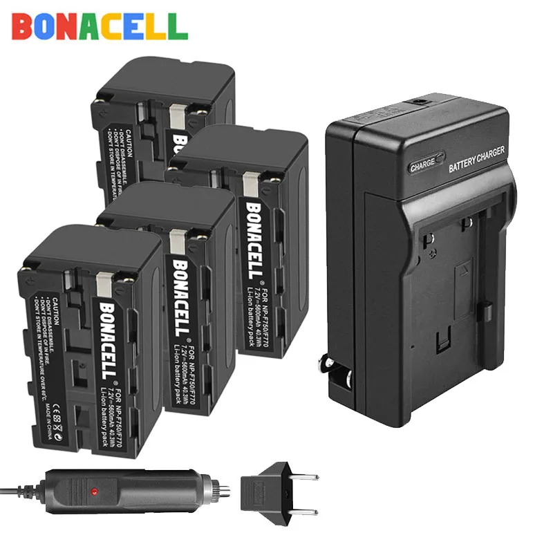Батарейки и зарядное устройство Bonacell на 5600 мАч|Цифровые аккумуляторы| |