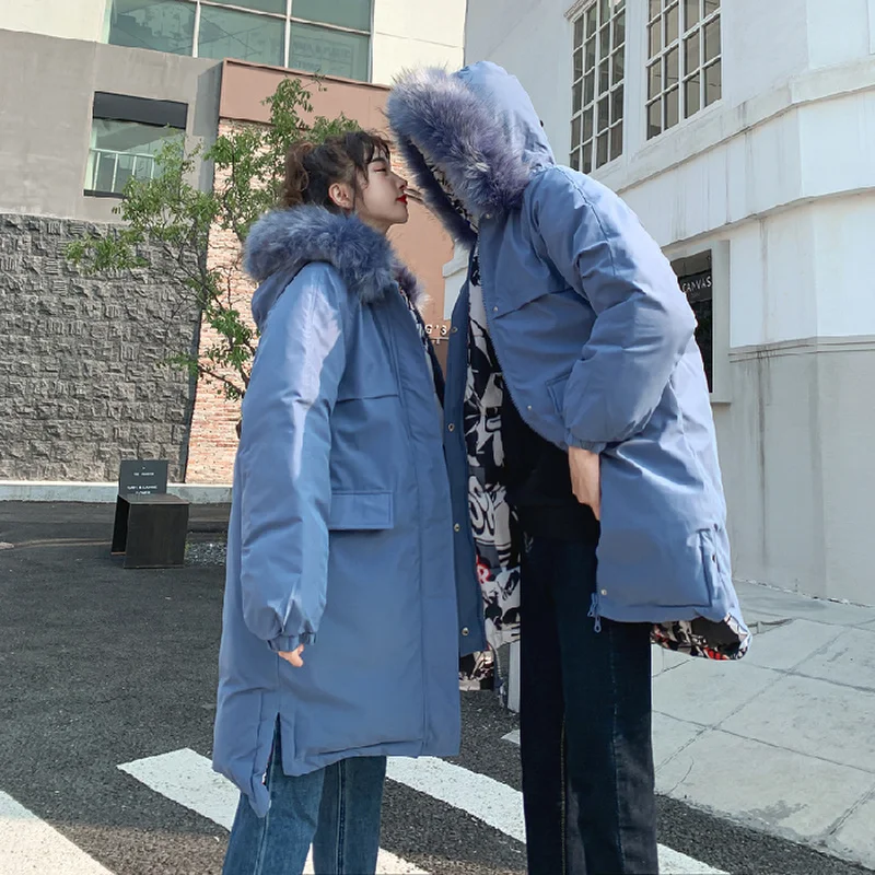 Liketkit мужские зимние куртки и пальто 2019 мужское двустороннее толстое длинное с