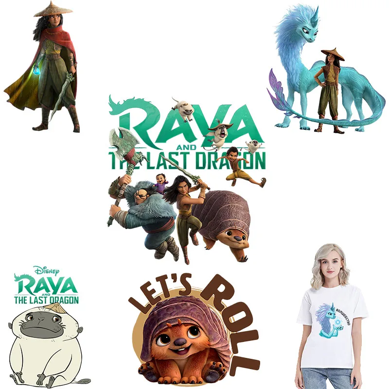 Нашивки Raya and The Last Dragon на одежду нашивки с принтом для девочек и мальчиков нашивка