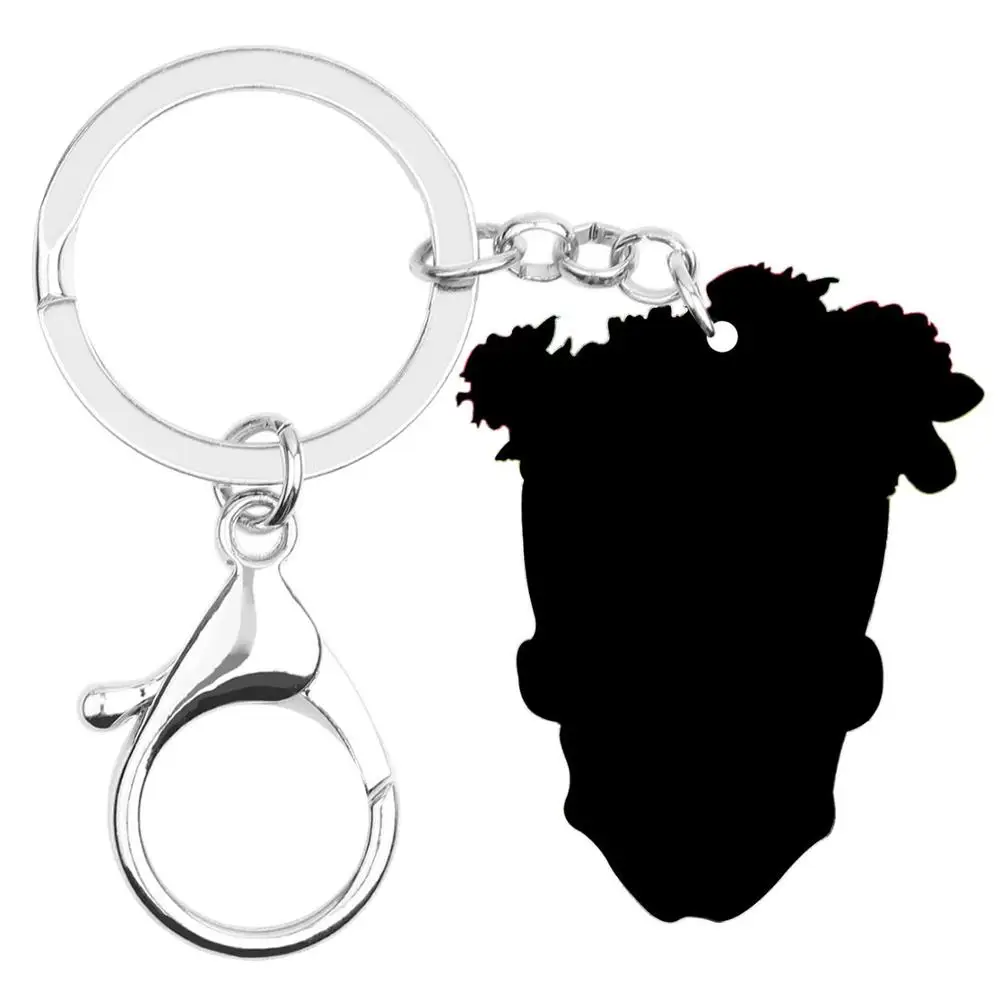 Bonsny акриловый Цветочный Цветок Скелет Череп женский кошелек для автомобиля шарм