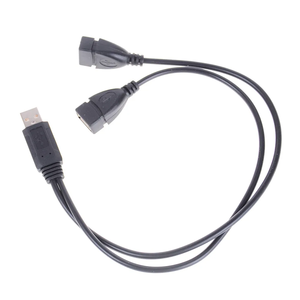 USB 2 0 A 1 штекер на двойных разъема для передачи данных адаптер питания Y-образный