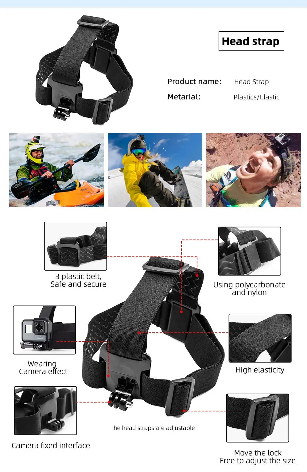 Для Go Pro Hero 7 6 5 4 комплект аксессуаров для Gopro 7 Session для eken SJCAM Xiaomi Yi 4k чехол для Mijia Action Sport camera
