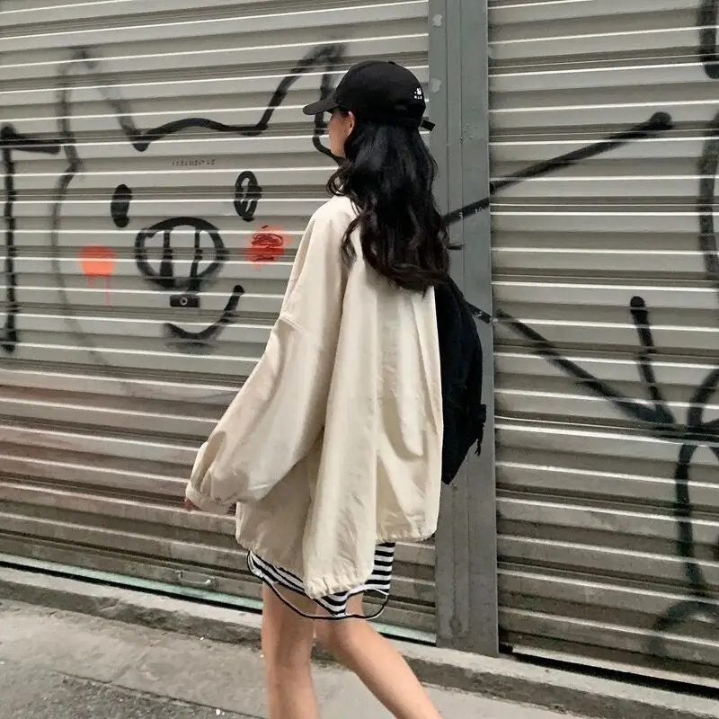 

Jacket Women spring and autumn versatile latest Korean loose student Harajuku BF work jacket casual Baseball Jacket Women
