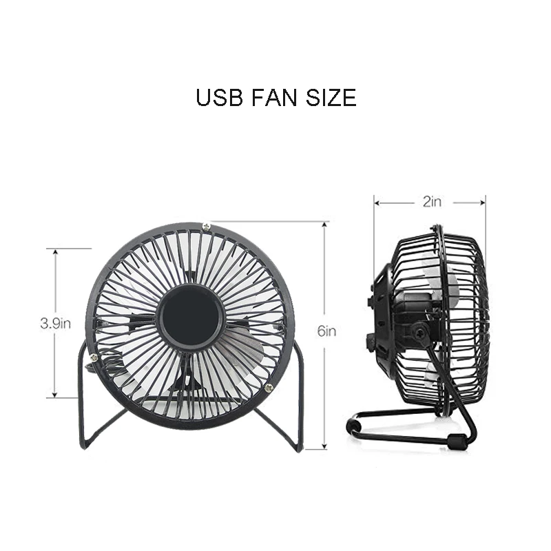 Мини вентилятор Настольный Ingelon USB с силиконовыми амортизирующими