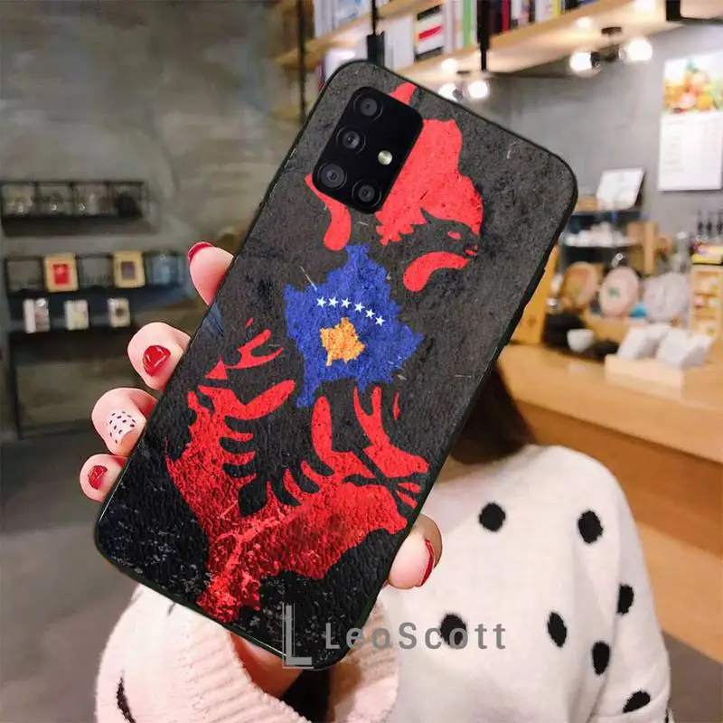 

Albania flag Phone Cases For Samsung galaxy S 7 8 9 10 20 edge A 6 10 20 30 50 51 70 note 10 plus