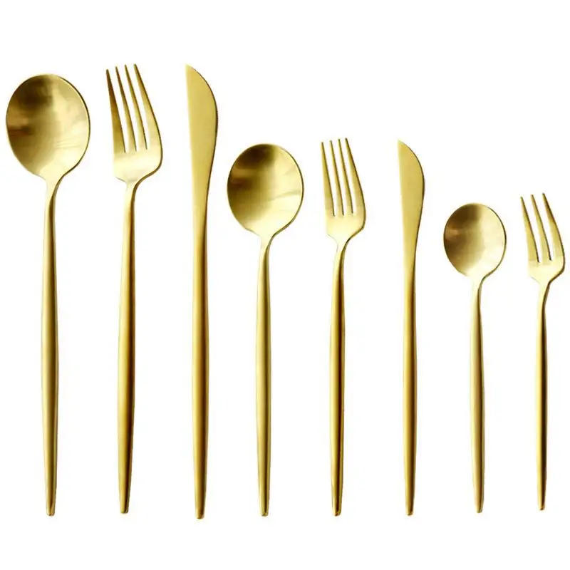 Набор столовых приборов из нержавеющей стали нож для стейка вилка ложка и