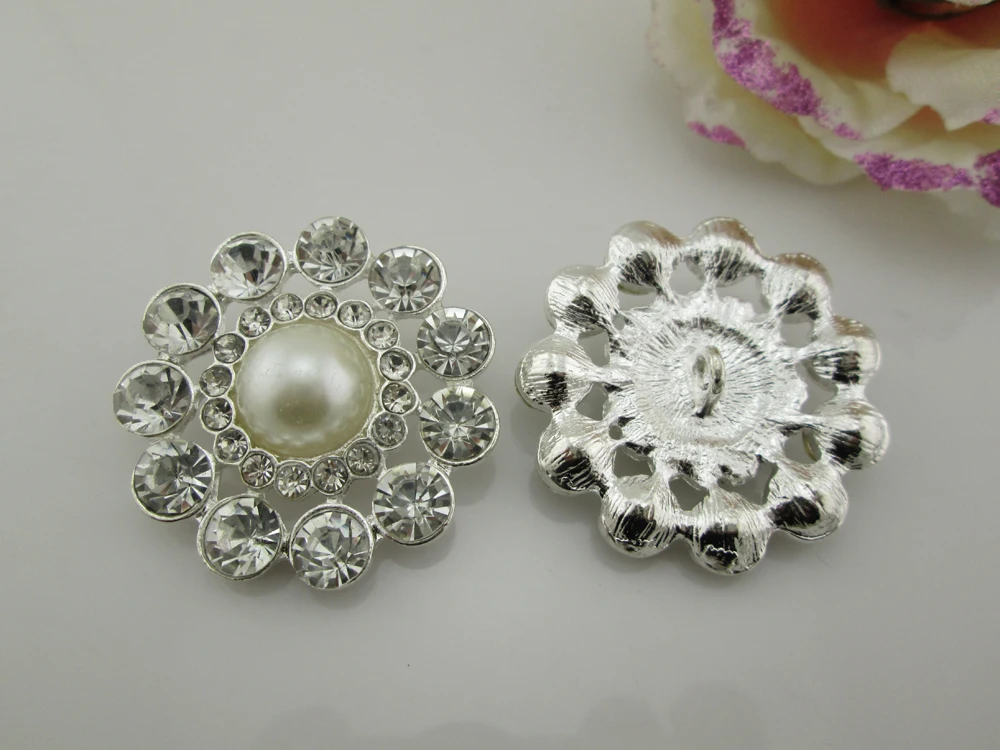 (BT261 40 мм) 5 шт. большие металлические жемчужные свадебные туфли женские хвостовик