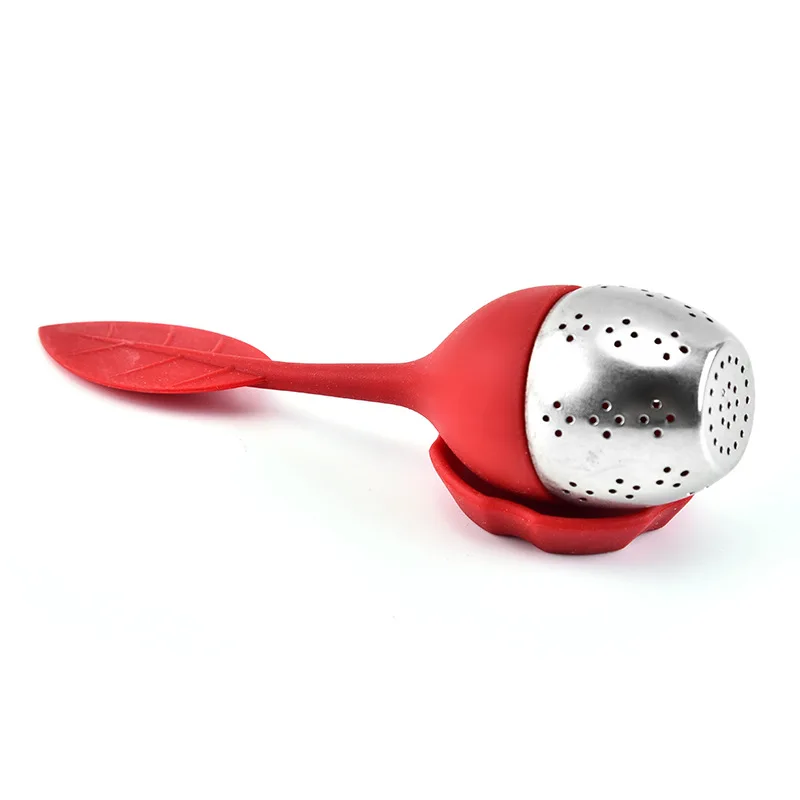 Силиконовый герметичный листовой чайный шарик из нержавеющей стали 304