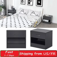 1pc simply nordic nightstand with 2 drawers organizer storage cabinet bedside table wooden modern storage 412839cm hwc