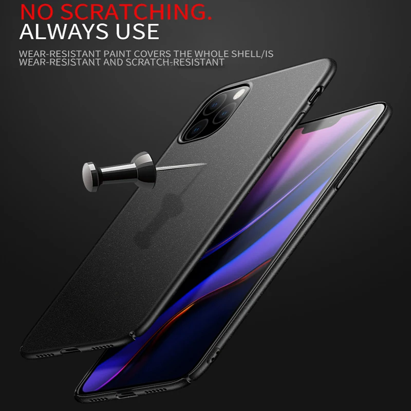 Magnetic Matte PC Phone Case For iPhone 13 12 11 Pro max SE XSmax XR XS X 8 7 6 Plus Protection Cover