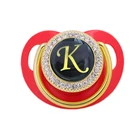 Держатель для соски-пустышки для новорожденного, с 26 инициалами