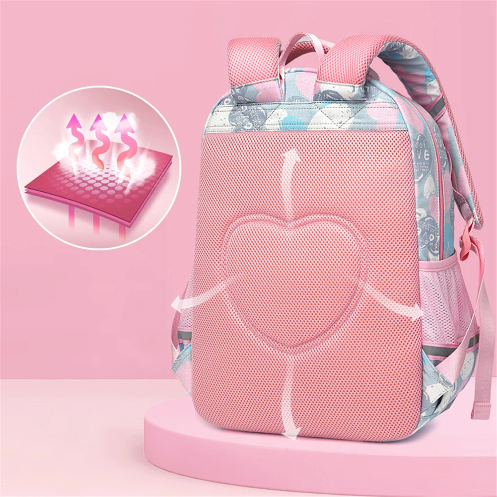 School Bags for Girls Cute Geometric Print Children Primary School Backpack Kids Satchel Bookbags Mochila Escolar