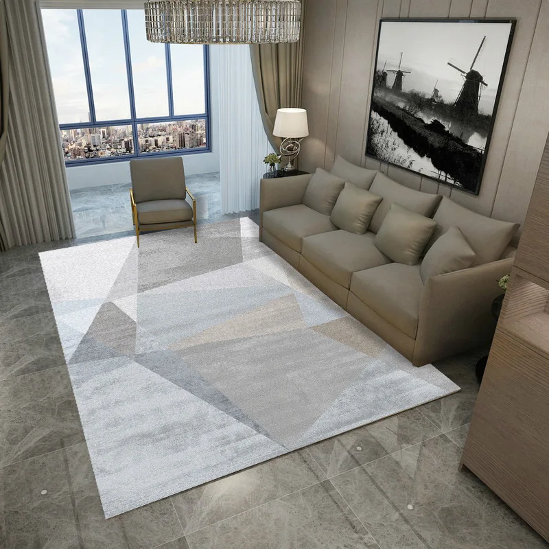 

Geometric Printed Carpet for Living Room Tea Table Washable Kids Play Large Area Rugs Parlor Home Decor Floor Bedroom Mats