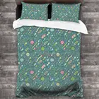 Шаблон микробов. Набор постельного белья для влюбленных биологии с 2 наволочками