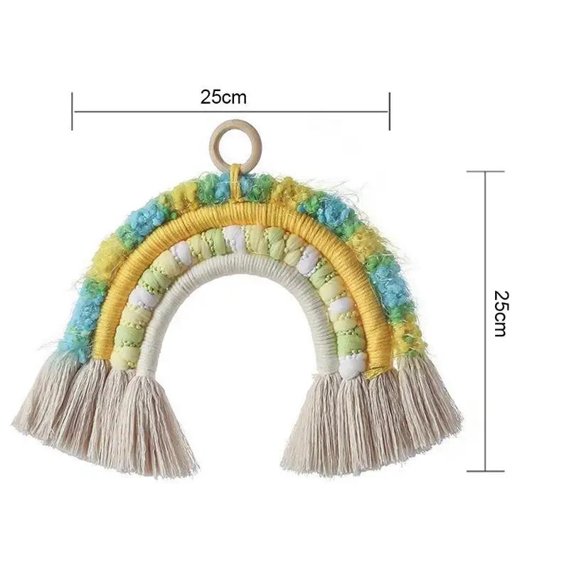 

Ins Kids Nursery Room Decor Felt Rainbow Cloud Hanging Decor Scandinavian Handmade Children Baby Girl Room Hanging Wall Decor