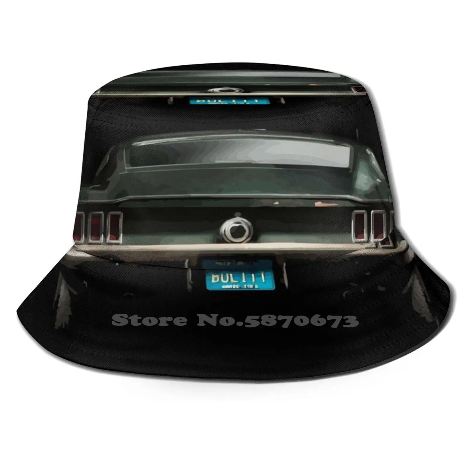 

1968 Bullitt Classic Car Bucket Hat Sunscreen Hats Shelby Gt500kr Shelby Racing Vintage Muscle Car Classic Car 1968