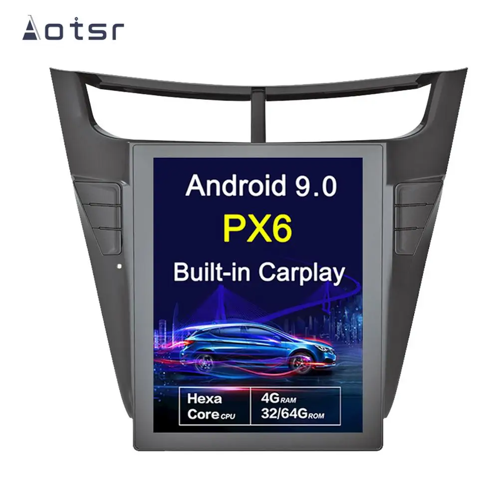 AOTSR WIFI Android 8.1 Tesla style DSP HD AUDIO Car GPS Navigation For Chevrolet sonic sail+ Multimedia Player Radio