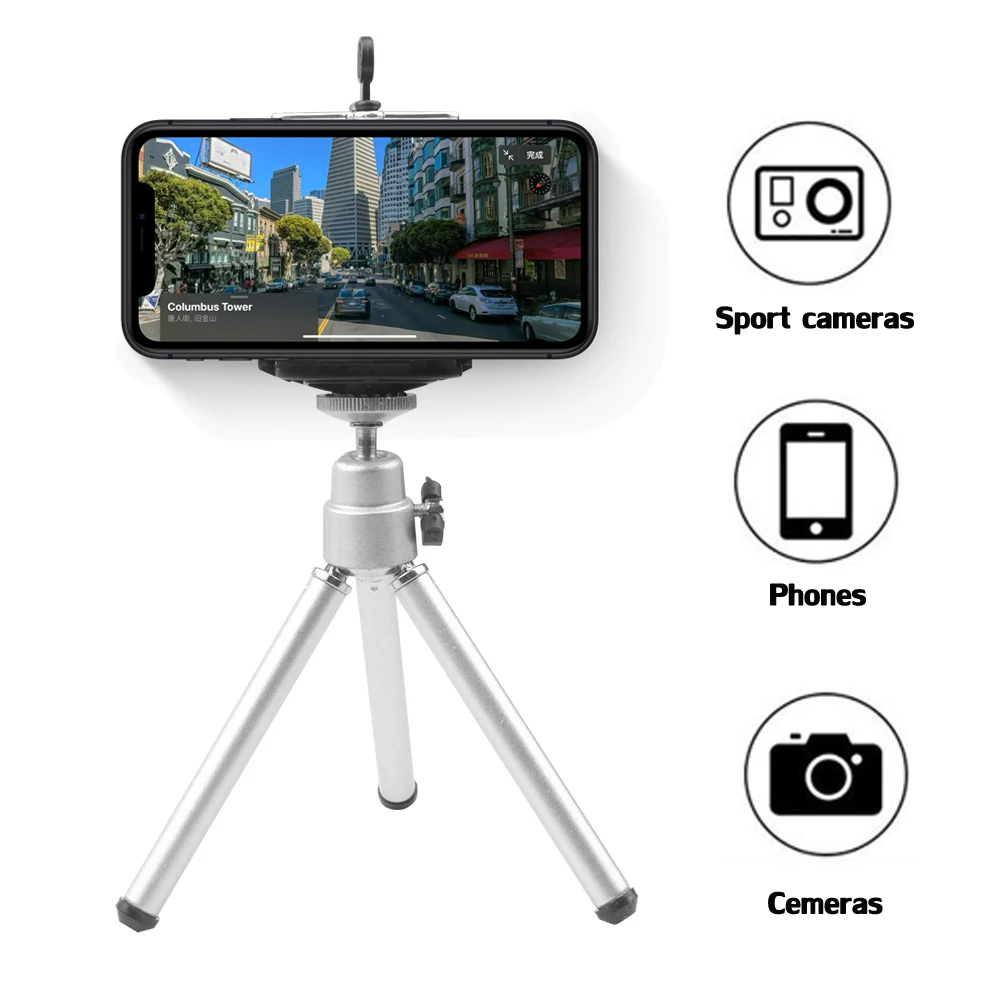 kebidu Mini Selfie Stick Mobile Phone Tripod Holder Telescopic Rod Desktop Live Stand For Xiaomi Iphone Smart | Электроника