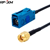 fakra z female jack to sma male plug rg174 cable gps antenna extension adapter rf coaxial pigtail for auto car vehicle