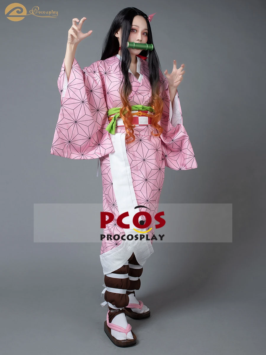 Аниме Demon Slayer Kamado Nezuko Косплей Костюм Kimetsu no Yaiba Униформа mp005697 |