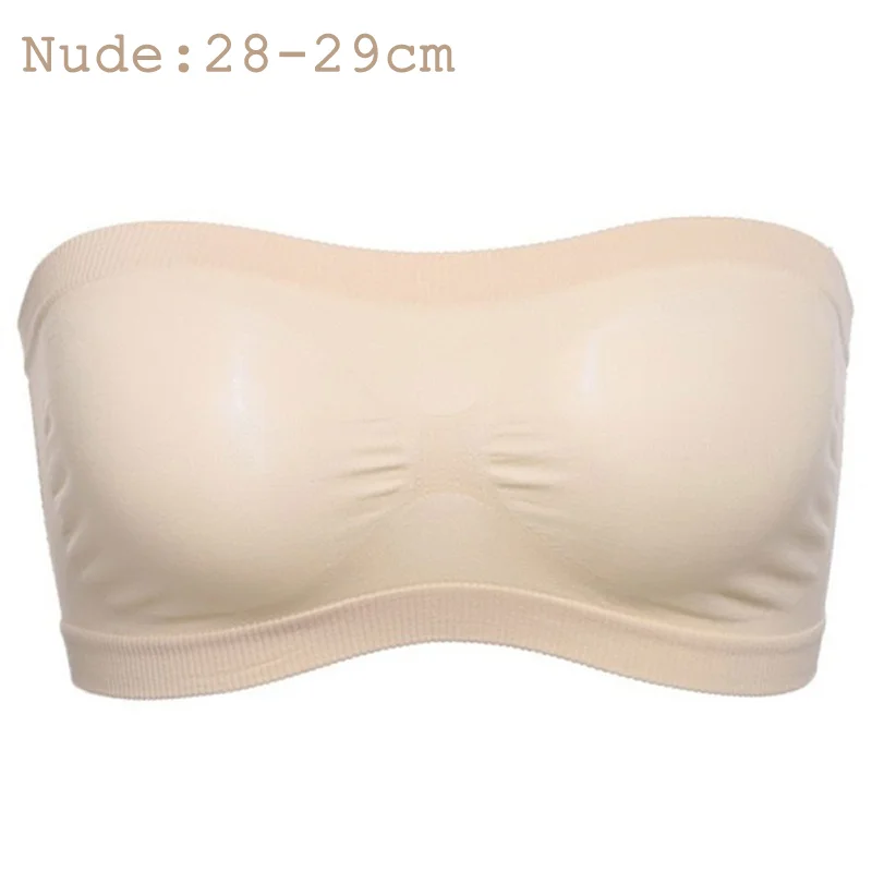 

1PCS Women Summer Fashion Seamless Strapless Soft Anti Expose High Elastic Mesh Stylish Seamless Strapless Soft