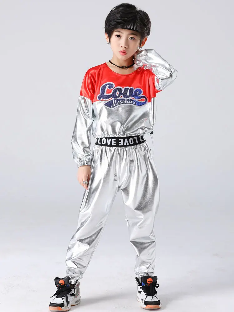 2 шт. Детская одежда в стиле джаз танцевальный костюм для уличных танцев с