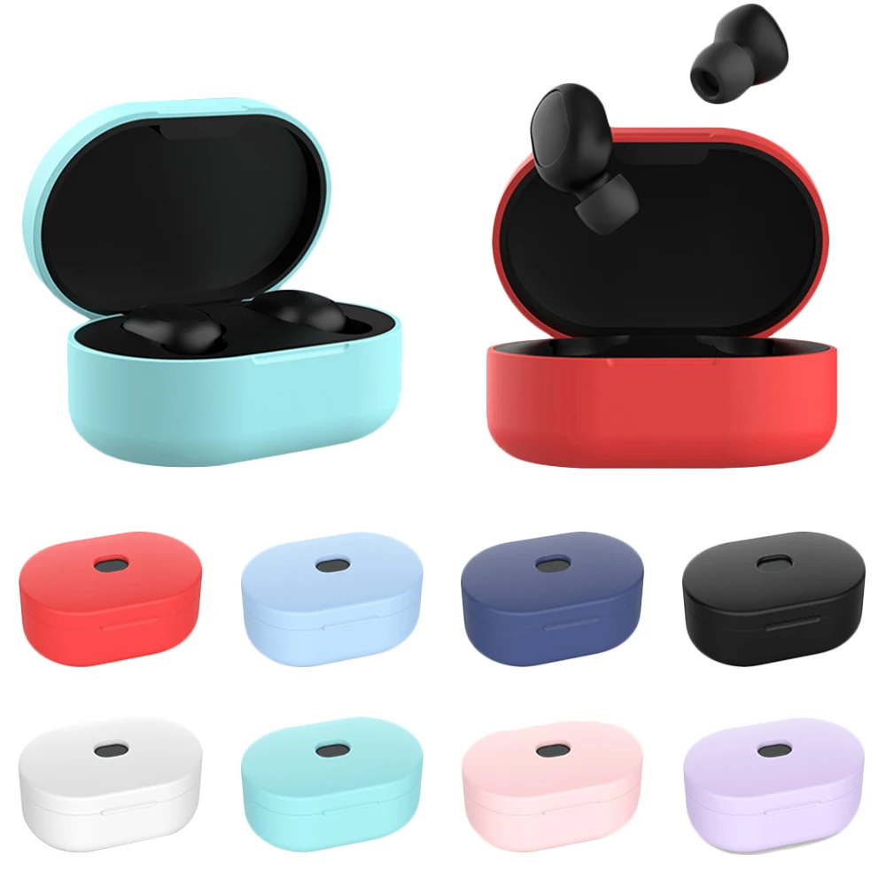 Силиконовый чехол для наушников Xiaomi Redmi AirDots TWS Bluetooth беспроводной гарнитуры Air Dots 1