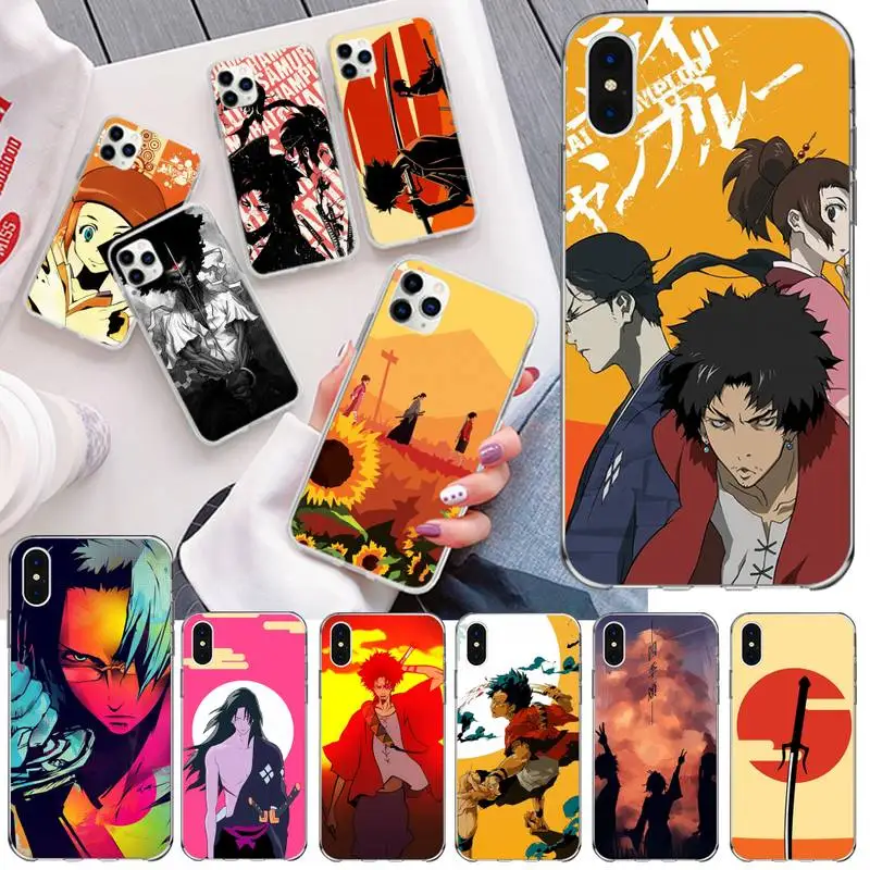CUTEWANAN аниме самурай хамплоо Новый черный чехол для мобильного телефона iPhone 11 pro XS