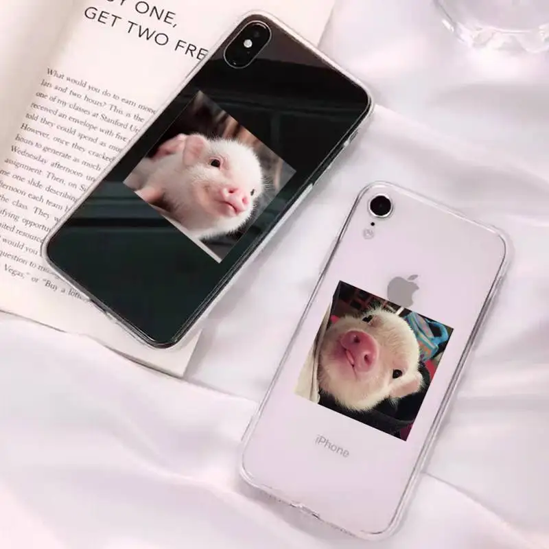 

Cute Pig Phone Case for iPhone 13 11 12 pro XS MAX 8 7 6 6S Plus X 5S SE 2020 XR cover
