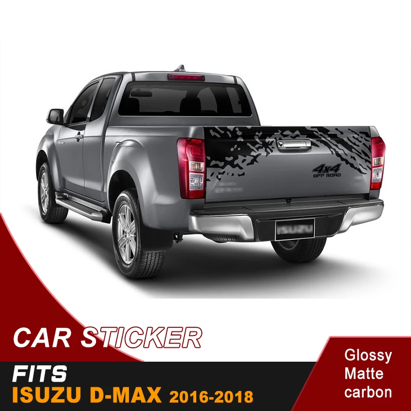 Автомобильные наклейки 1 шт. задняя дверь 4x4 внедорожные грязные следы