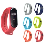 Ремешок для Xiaomi Mi Band 4 и 3, силиконовый черный браслет для MiBand 3 и 4, ремешок для наручных часов, аксессуары для часов