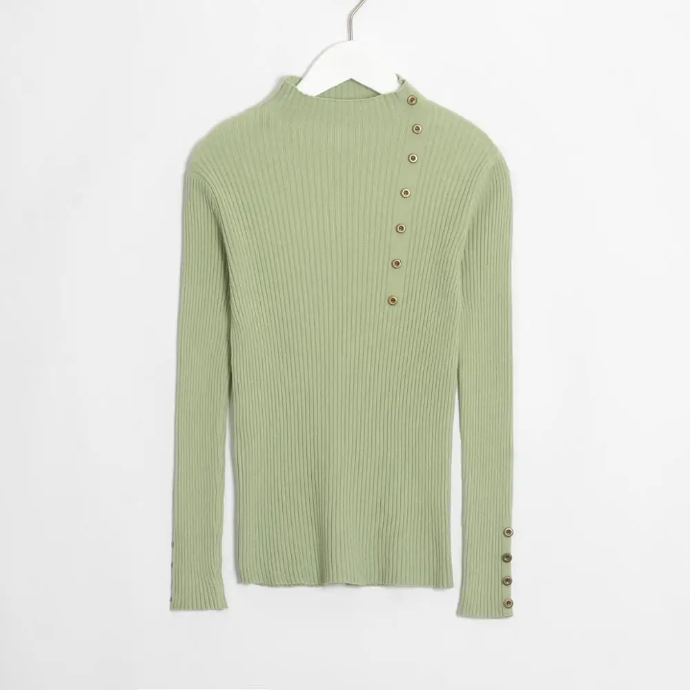 Wixra Women Sweater 2019 Avocado Female Basic Turtleneck Slim Warm Ladies Knitted Sweaters Pull Jumpers Autumn Spring | Женская одежда