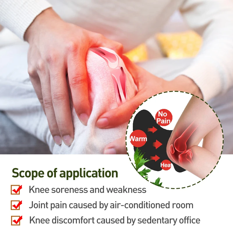 Sumifun 12Pcs/Bag New Knee Plaster Sticker Wormwood Extract Knee Joint Ache Pain Relieving Rheumatoid Arthritis Patch K04601