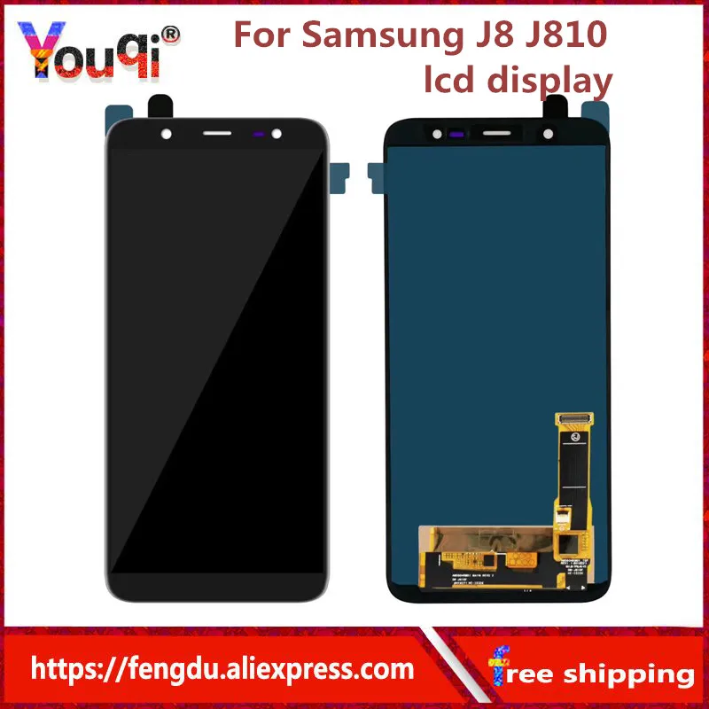Youqi lcd для samsung Galaxy J8 2018 J810 экран сенсорный дигитайзер сборка|Экраны мобильных