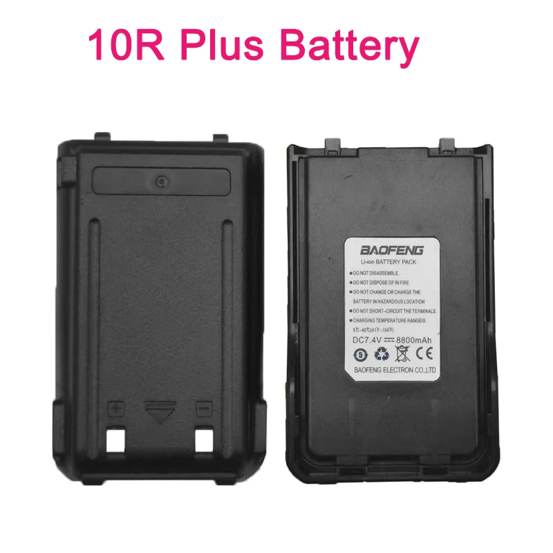 1 шт./2 шт. baofeng uv10R плюс батарея с 8800 мА/ч Перезаряжаемые двухстороннее радио cb uv 10R