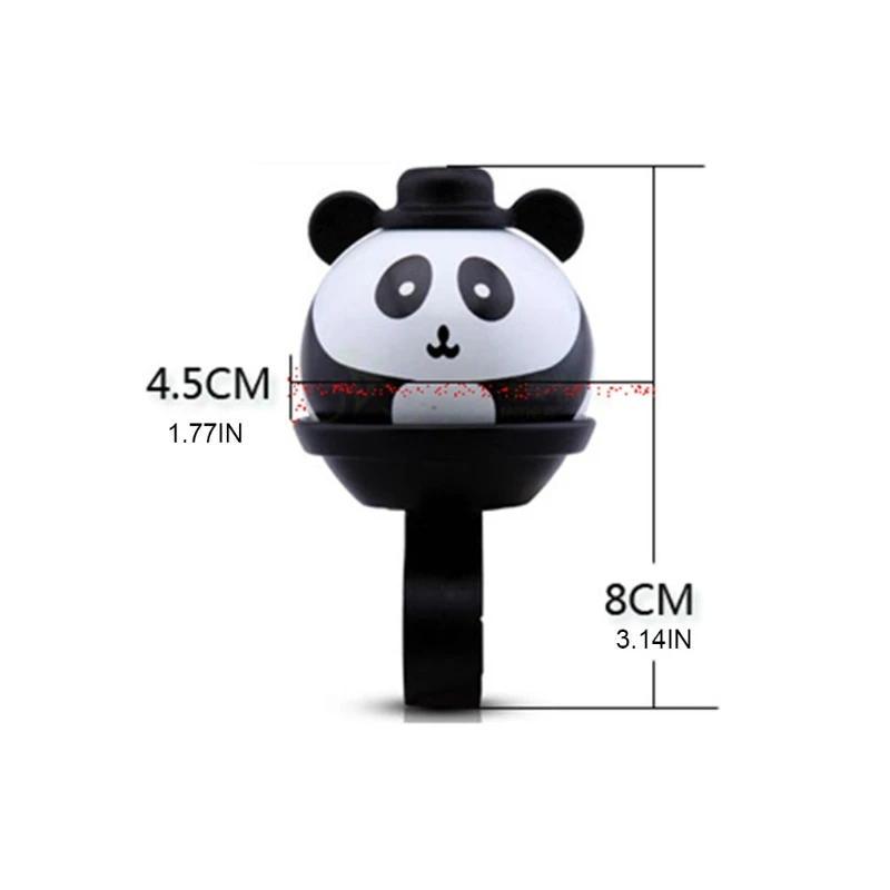 

Cute Cartoon Panda Head Bike Bell Children Balance Car Bicycle Hand Press Small Bells Easy Operation Sports Riding