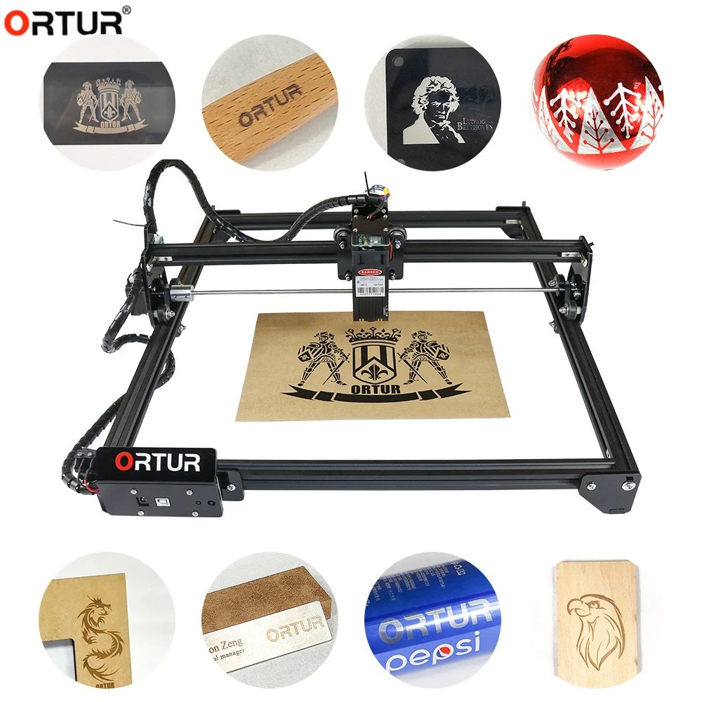 Настольный лазерный гравировальный станок принтер для творчества сделай сам