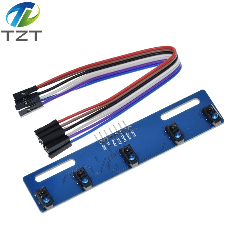 Фотоэлектрический переключатель TCRT5000 1/4/5/8 каналов ИК-датчик обхода препятствий