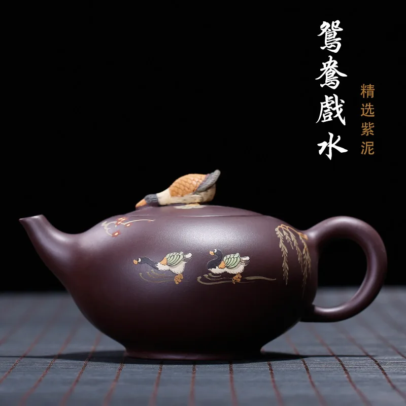 Исин фиолетовый глиняный чайный горшок для китайского чая кунг-фу горшки сырой