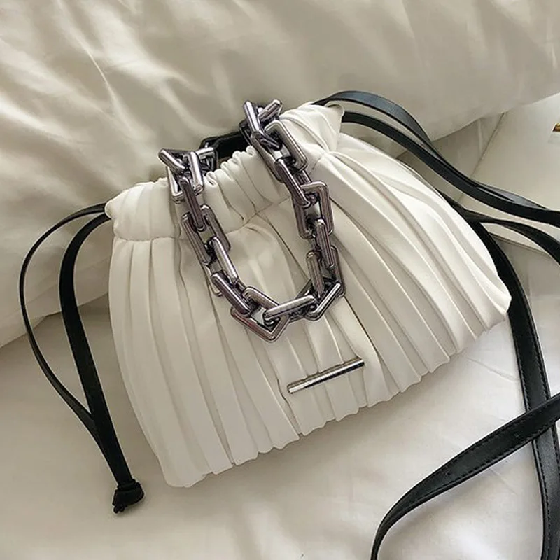 Роскошные брендовые дизайнерские женские сумки на плечо 2020 сумка-ведро шнурке из
