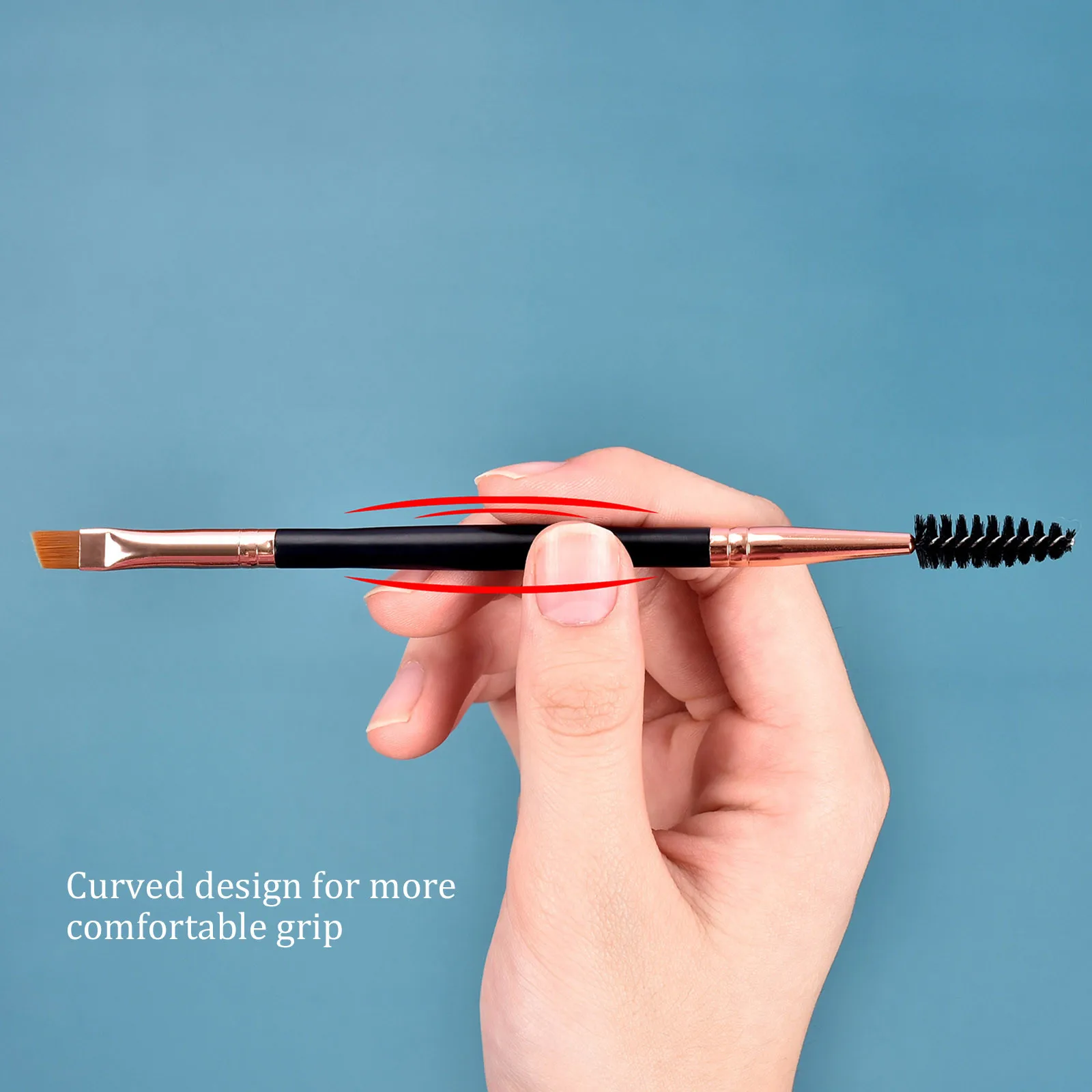 Microbrush кисть для бровей Кисть макияжа Кисти с двумя концами плоская скошенная