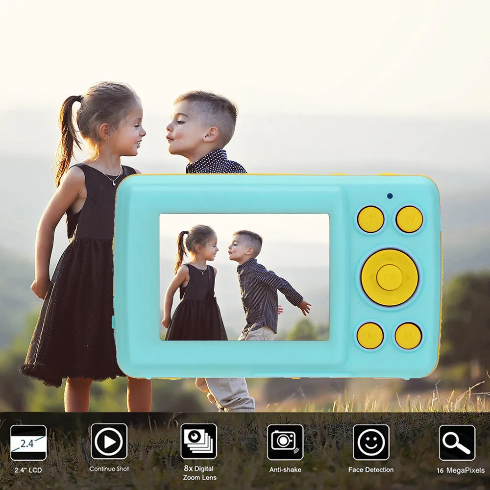 

Screen digital camera 16MP anti-shake face detection camera blank point and shooting camera digital portable cute kid toy