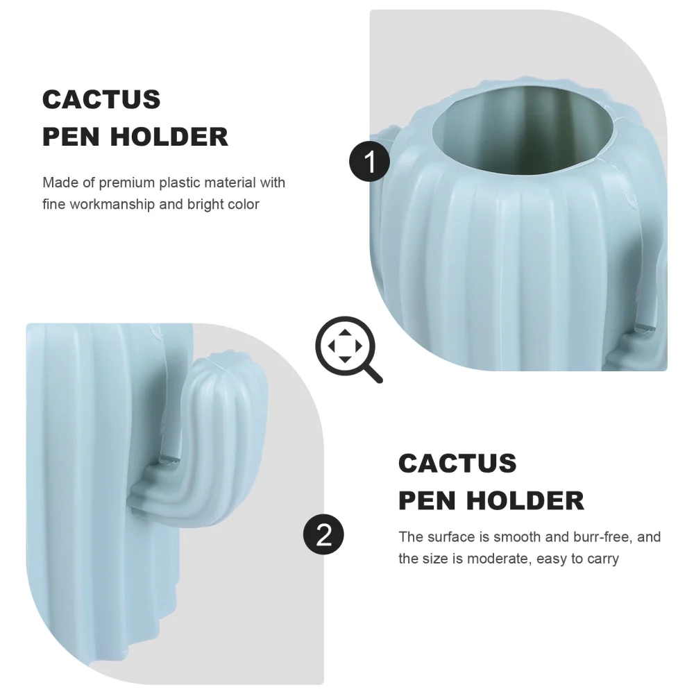 

2pcs Pen Holder Brush Pen Pot Desktop Adornment Storage Box Container