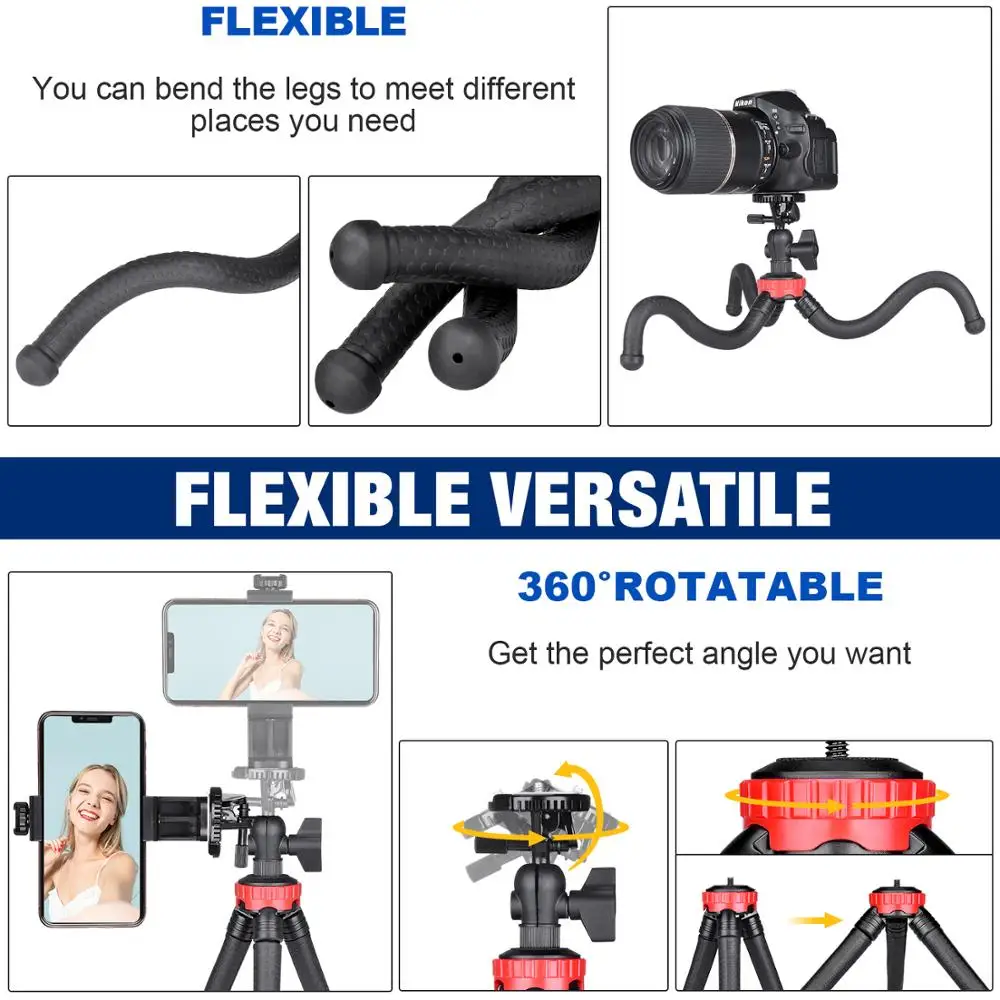 Портативный Гибкий мини-штатив для смартфона | Электроника